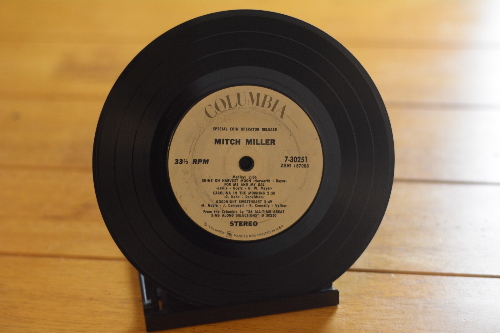 MITCH MILLER “SPECIAL COIN OPERATOR RELEASE” 7″ RECORD 33RPM EP [mr3-d41-27]