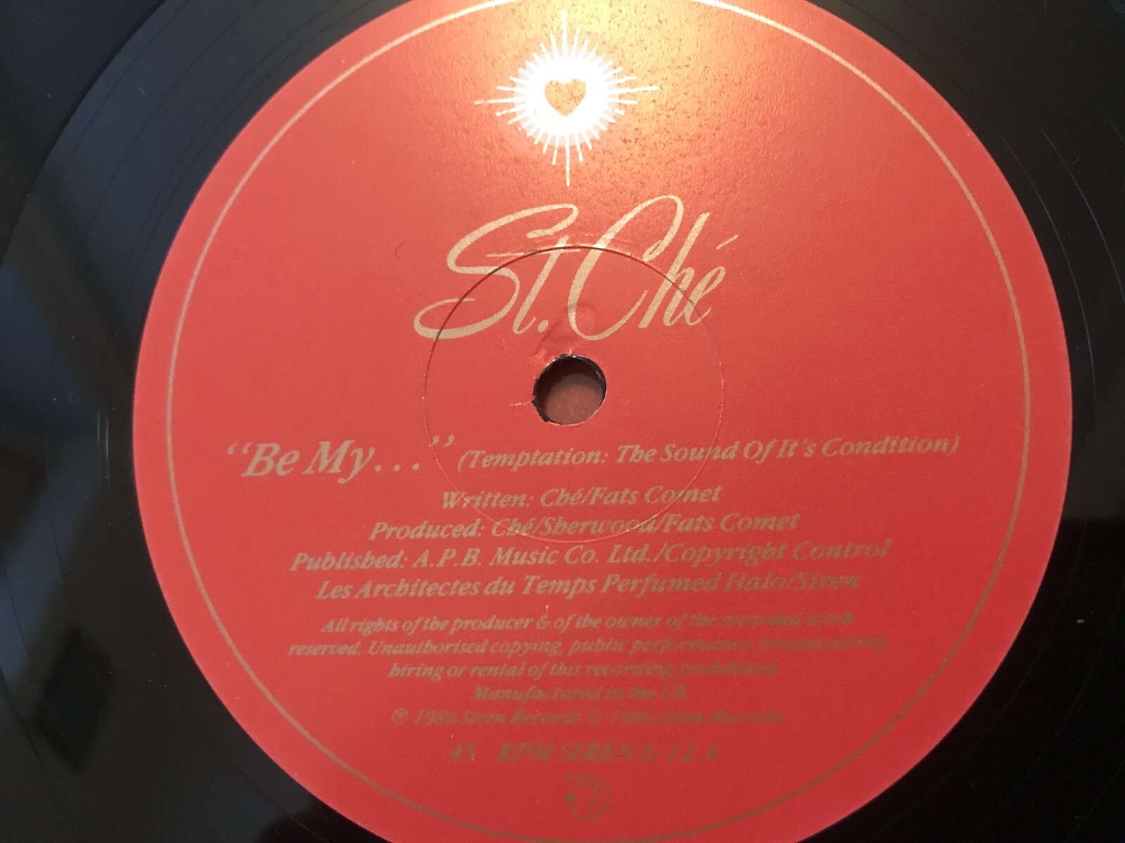 ST CHE Be My… 1986 UK 12 INCH SIREN 6-12 Adrian Sherwood industrial VINYL EX
