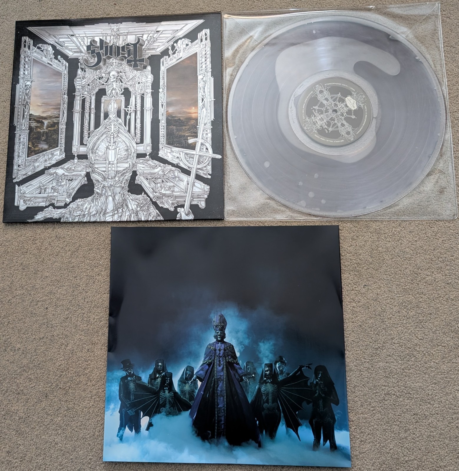 GHOST – SKELETA – Oxidized Metallic Silver LIQUID FILLED VINYL LP – New