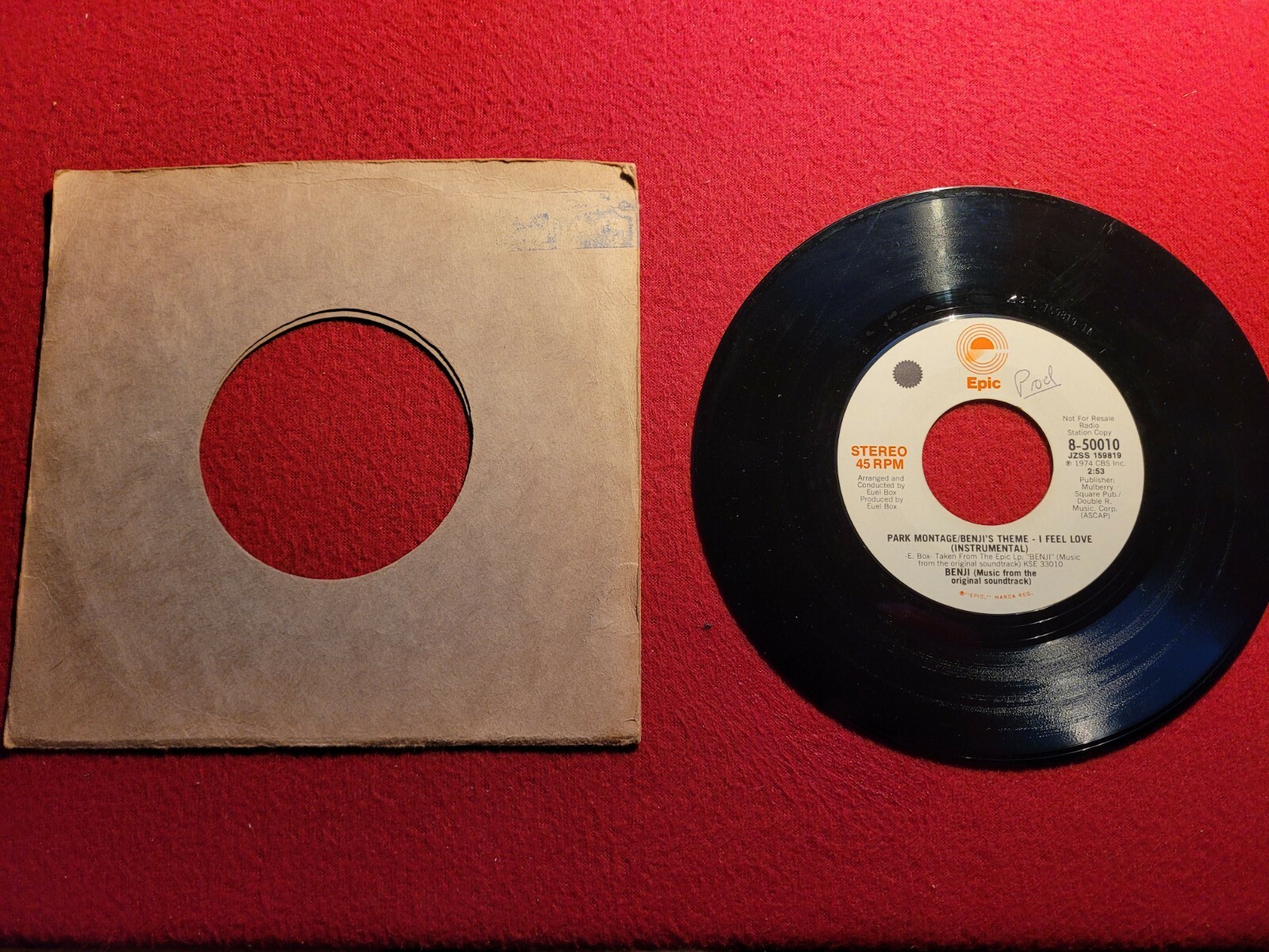 Park Montage Benji Theme 1974 Epic Records Radio Station Copy