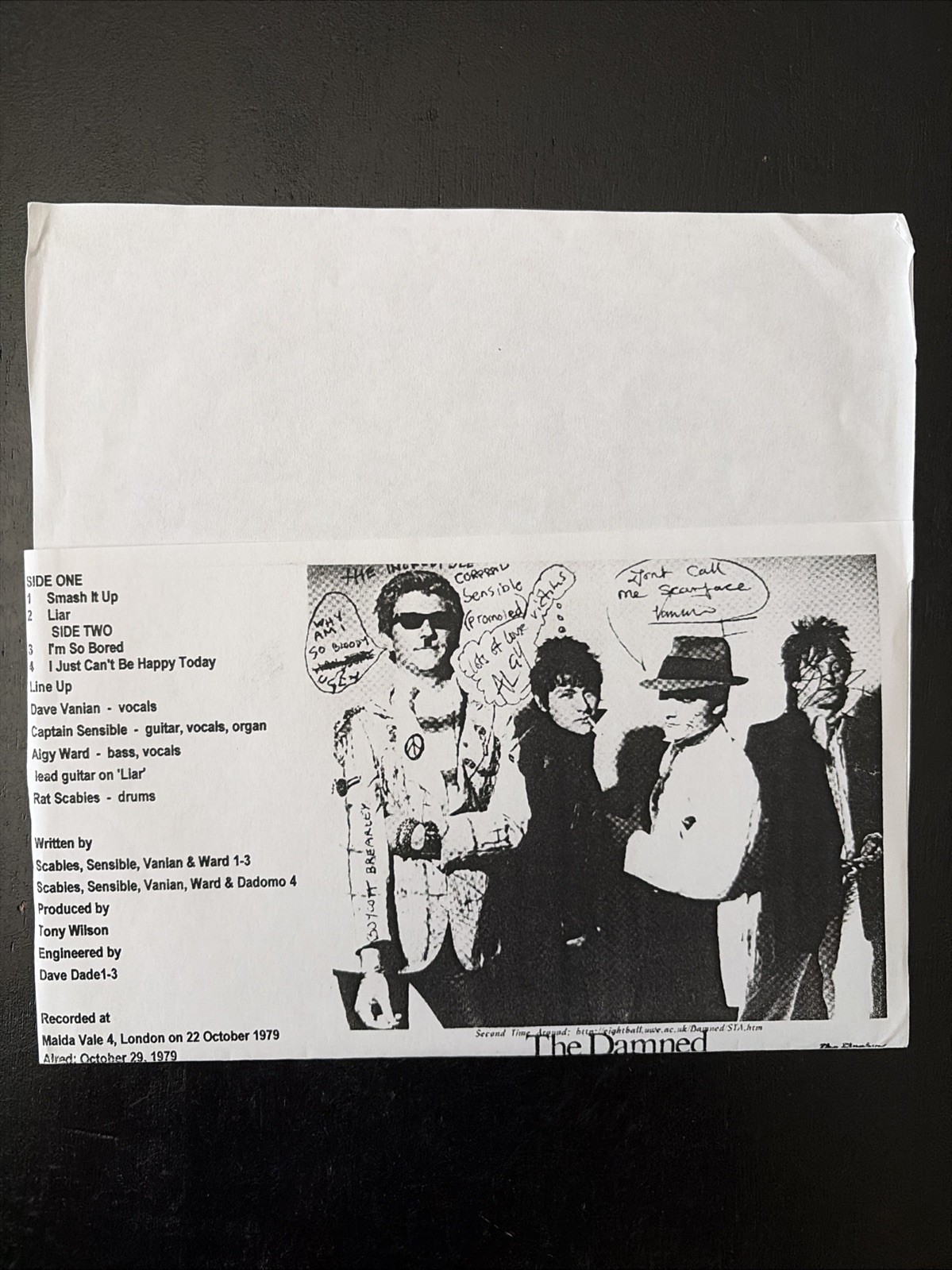 THE DAMNED-The 1979 Peel Session. Orange Swirl Vinyl 7 Inch