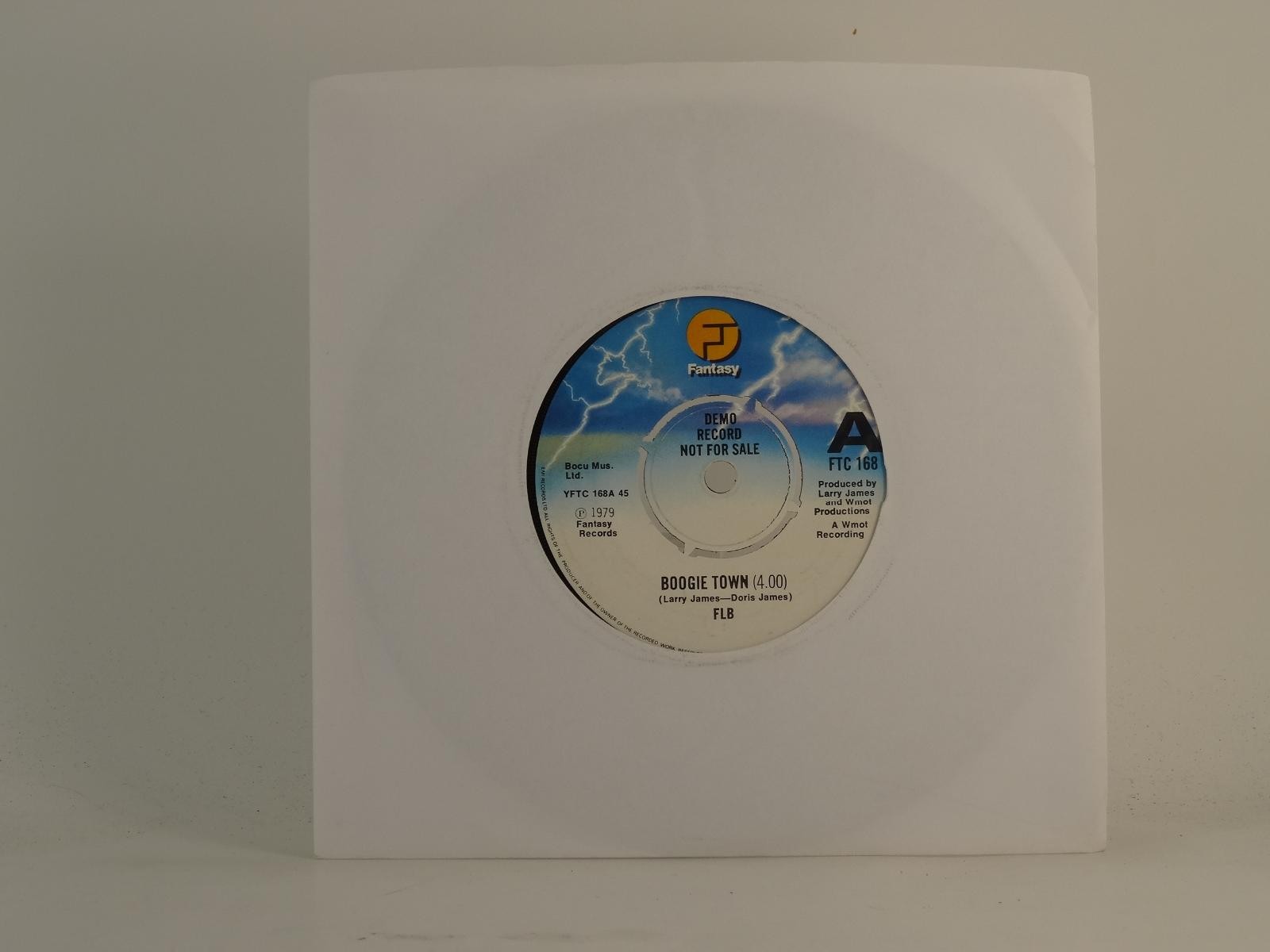 FLB BOOGIE TOWN (PROMO) (78) 2 Track 7″ Single including Plain Paper Sleeve FANT