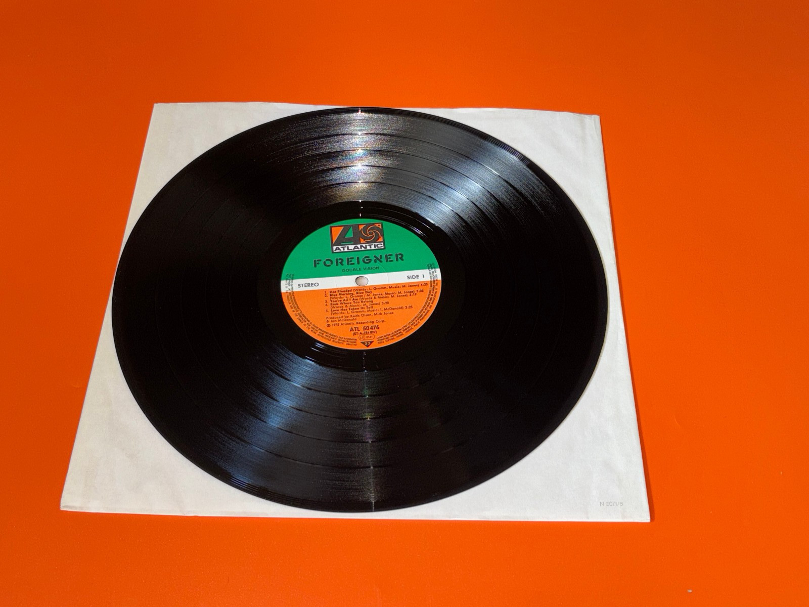 FOREIGNER – Double Vision Atlantic – ATL 50 476 VG+ VG+ REISSUE VINYL LP