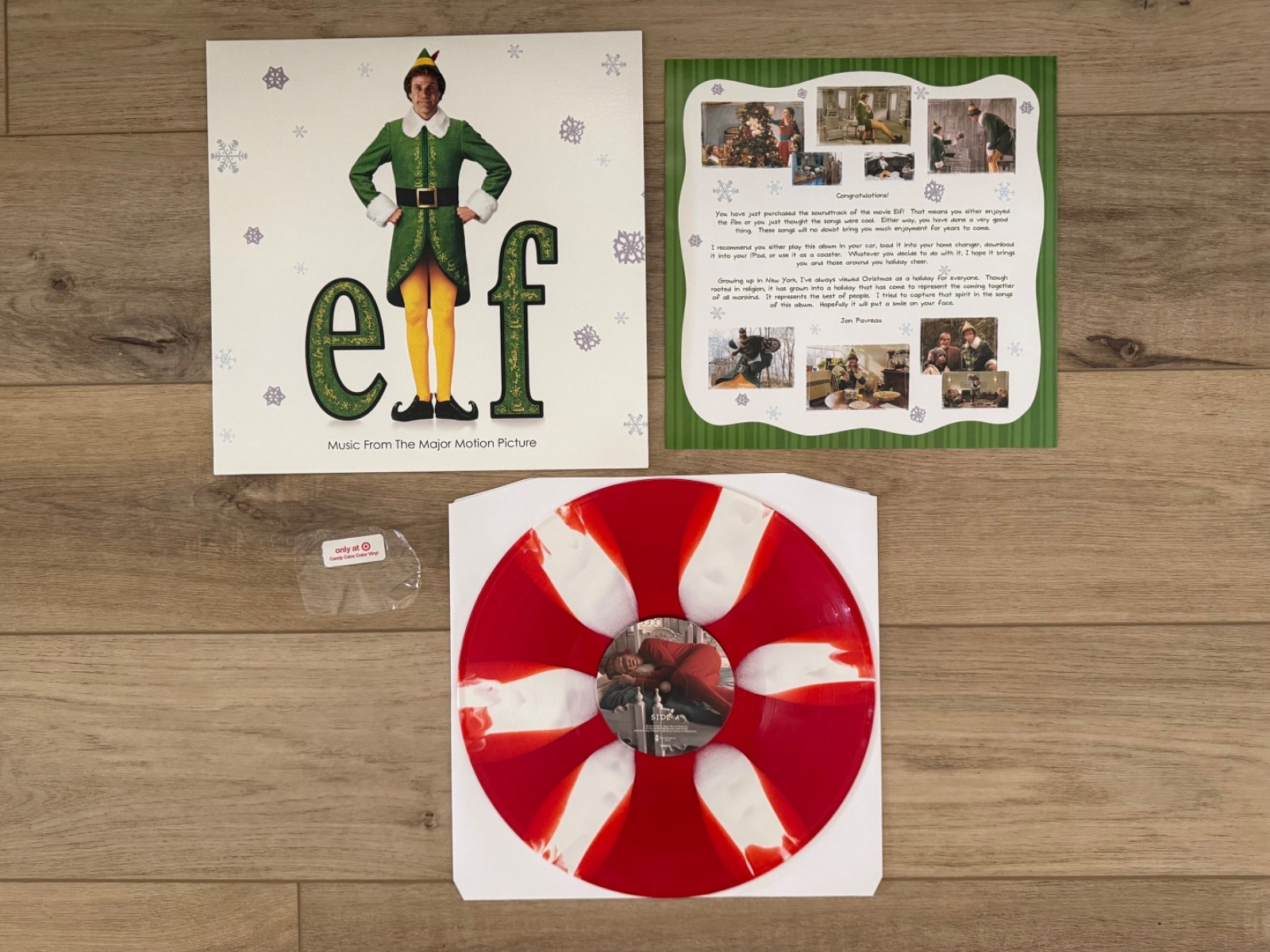 NEW OPENED – Elf – Movie Soundtrack – Candy Cane Color Vinyl Target Exclusive