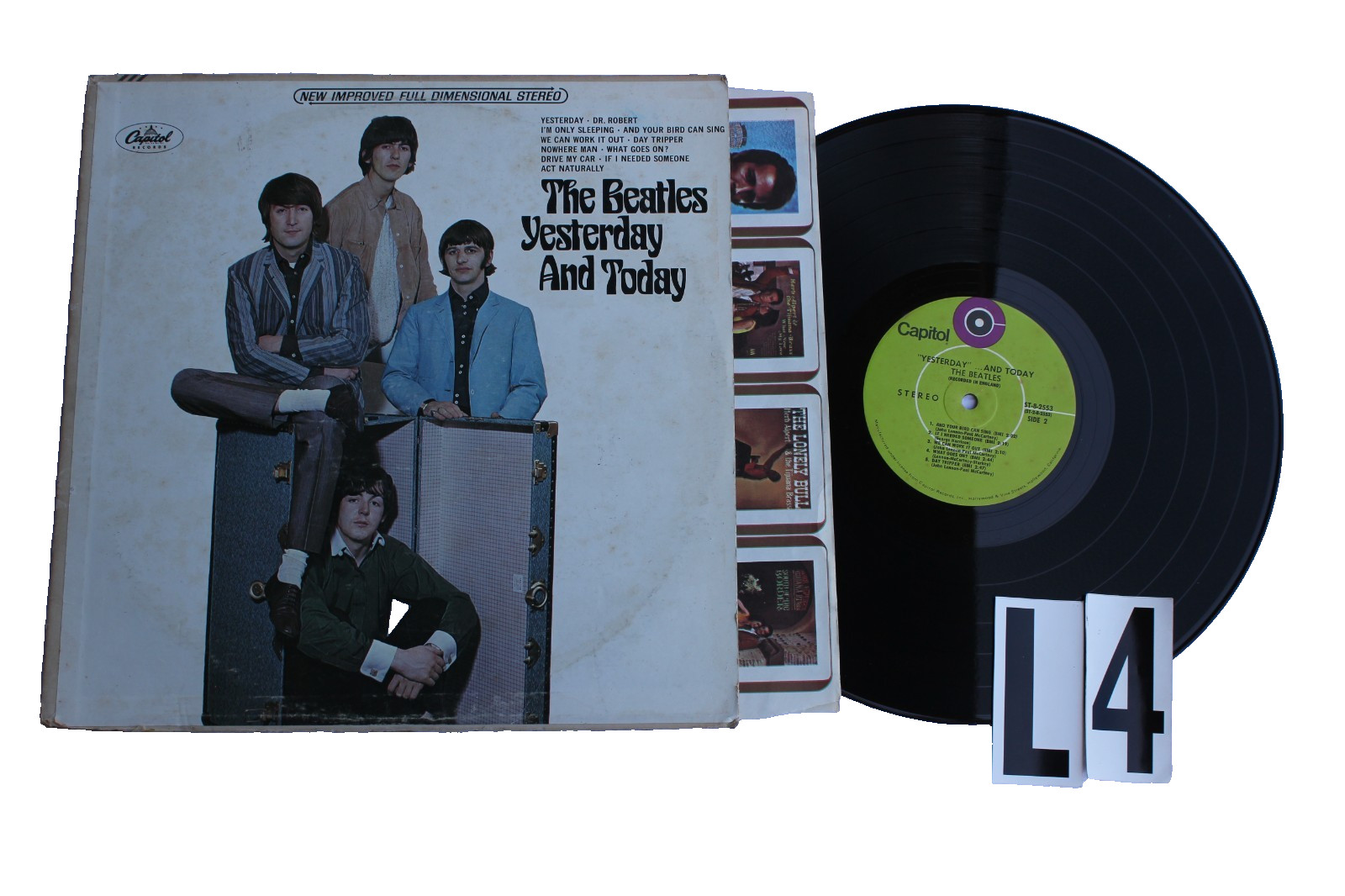 The Beatles Yesterday and today Green Label Record lp original vinyl stero