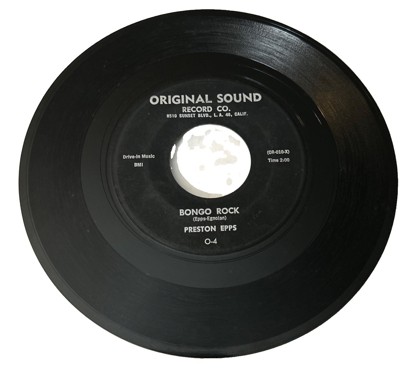 Preston Epps Bongo Rock / Bongo Party Vinyl 45 RPM 1959 Original Sound (box27)