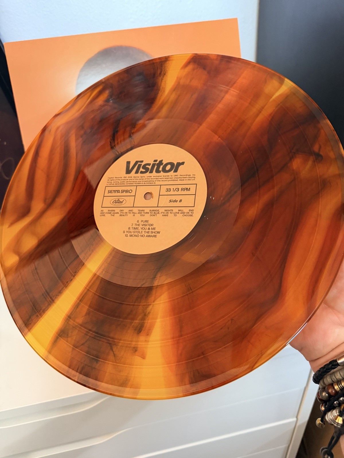 Sienna Spiro Visitor LE LP Mahogany Melt Vinyl 2410/3000 Blood Records MINT