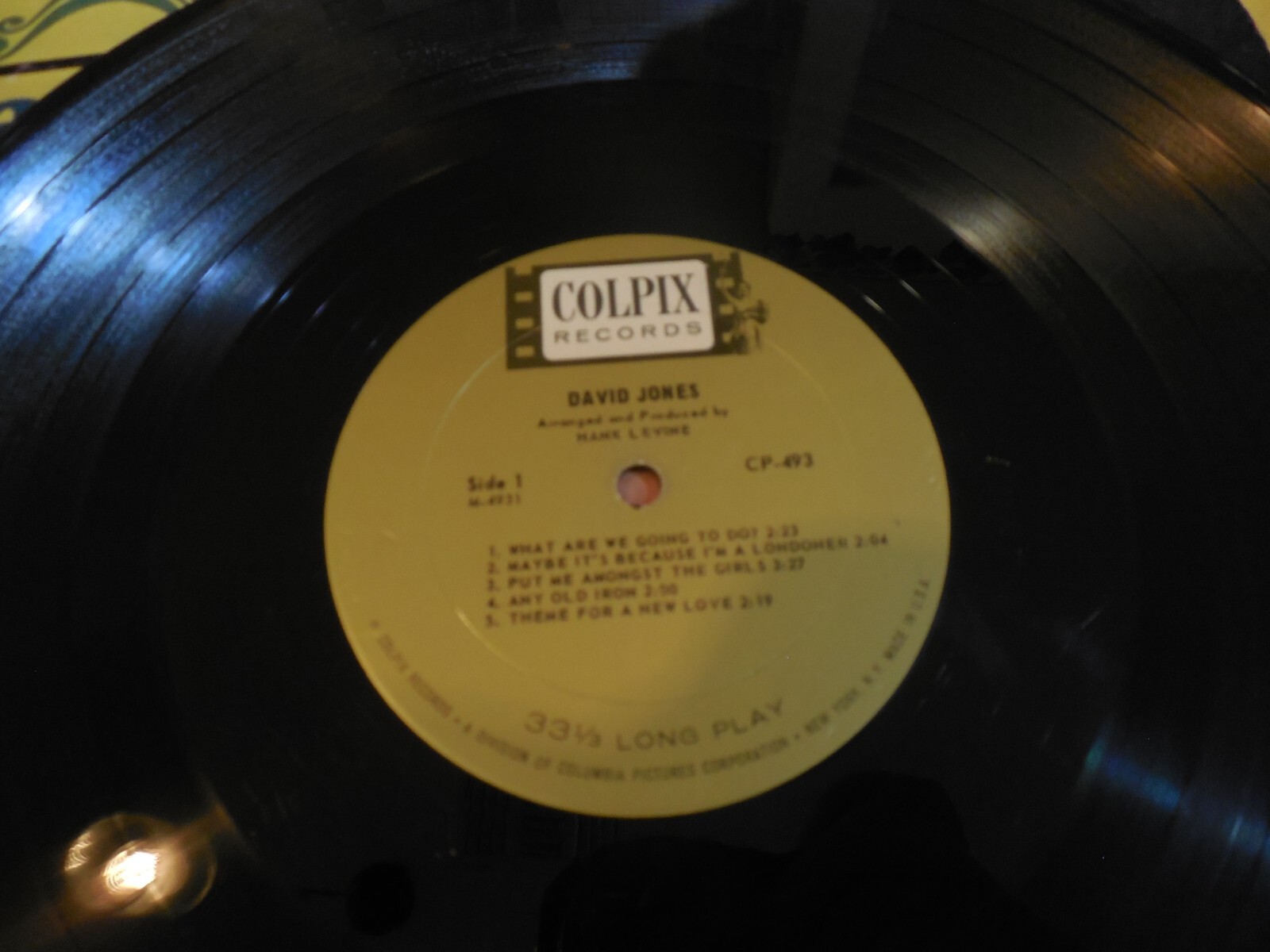 David Davy Jones LP – Self Titled – Colpix Records CP 493 Monkees
