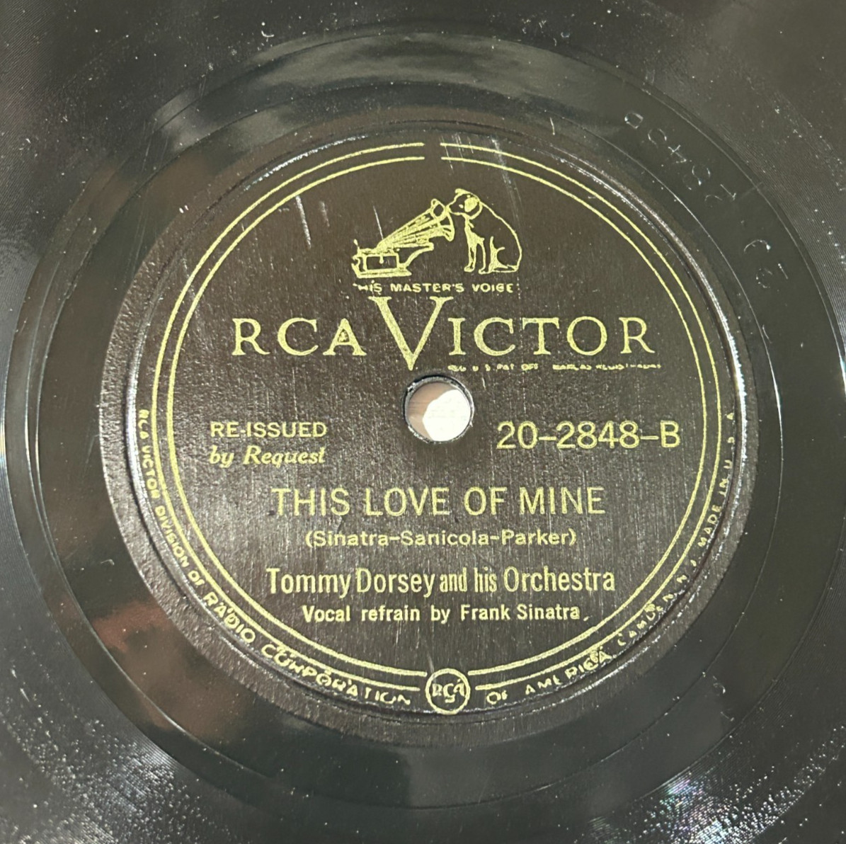 Tommy Dorsey Frank Sinatra 78 Victor – This Love of Mine / On the Alamo