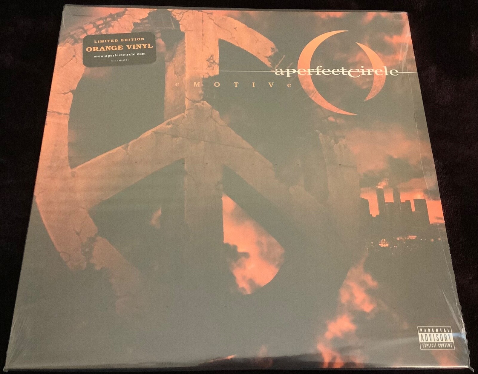 A PERFECT CIRCLE EMOTIVE 2LP NEW ORANGE VINYL 2005 LIMITED EDITION TOOL MAYNARD