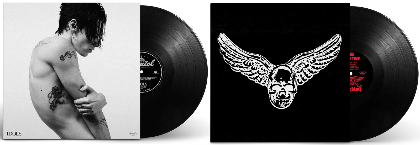 YungBlud & Aerosmith – One More Time & Idols – Two Vinyl Record Album Collection