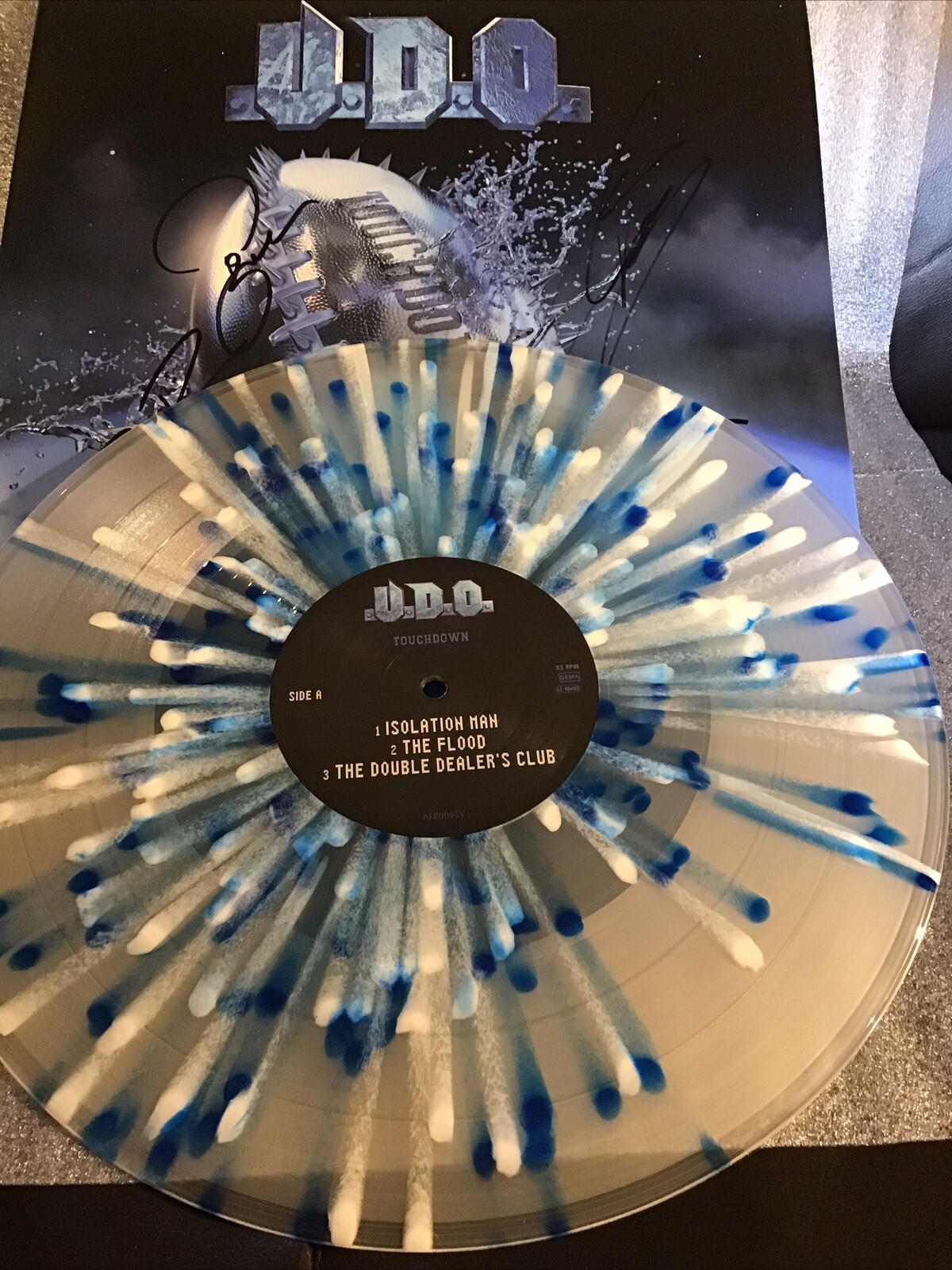 Vinyl Records – U.D.O. – Touchdown-Limited Edition Splatter Pressing, New,signed