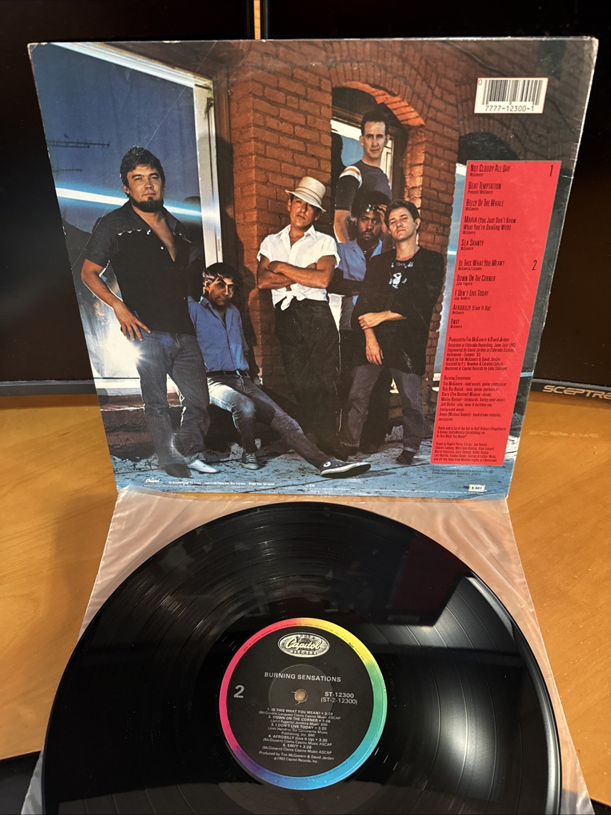 Burning Sensations (Self-Titled) 1984 Mini-LP, Capitol Records DLP-15009 B3 EX