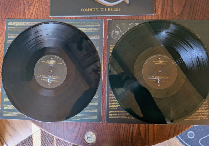 A Day To Remember – Common Courtesy – 12″ Double Vinyl Green/Black Marble Record