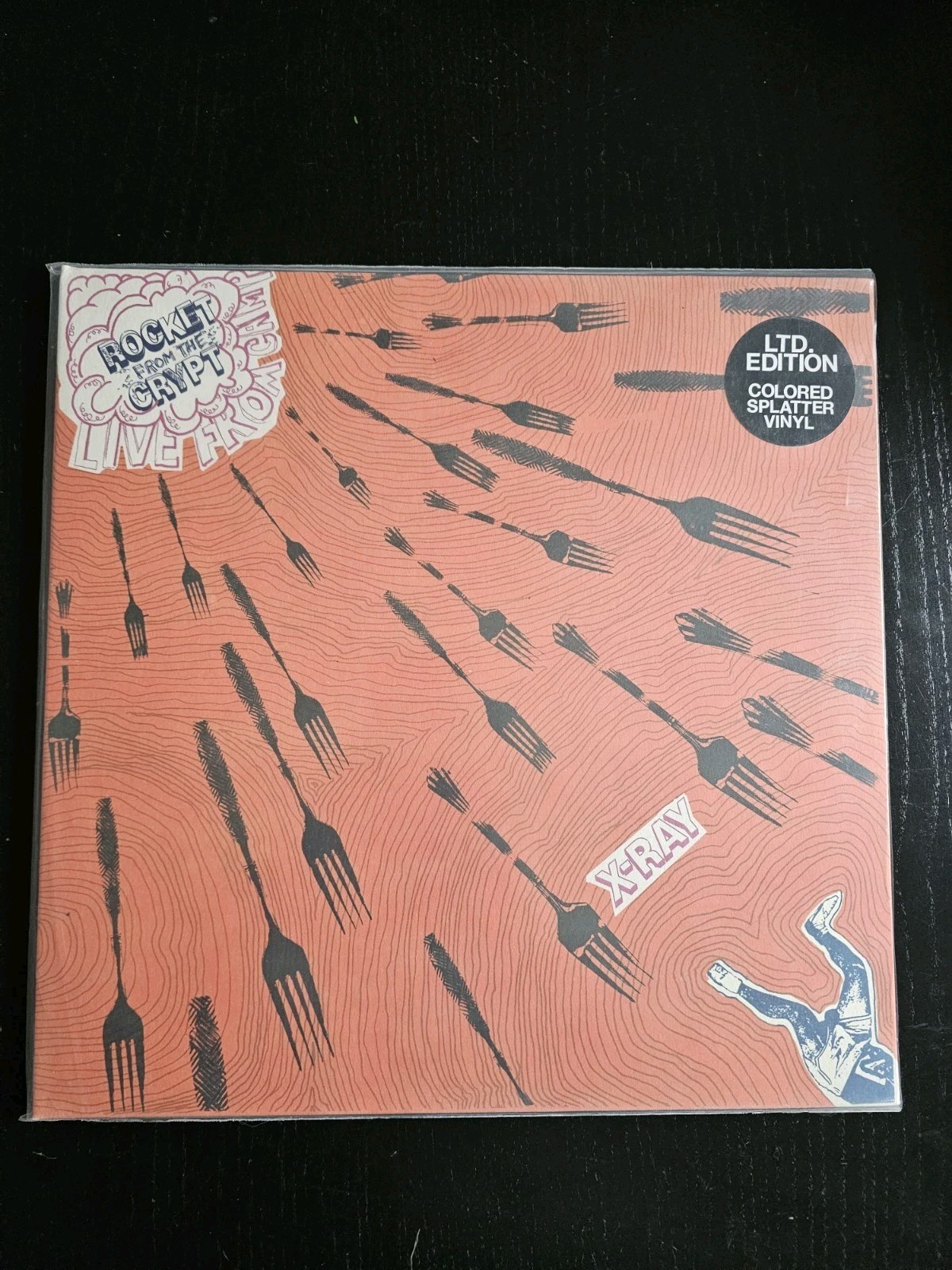 Rocket From The Crypt Live From Camp X-ray Clear Black Orange Splatter LP SEALED
