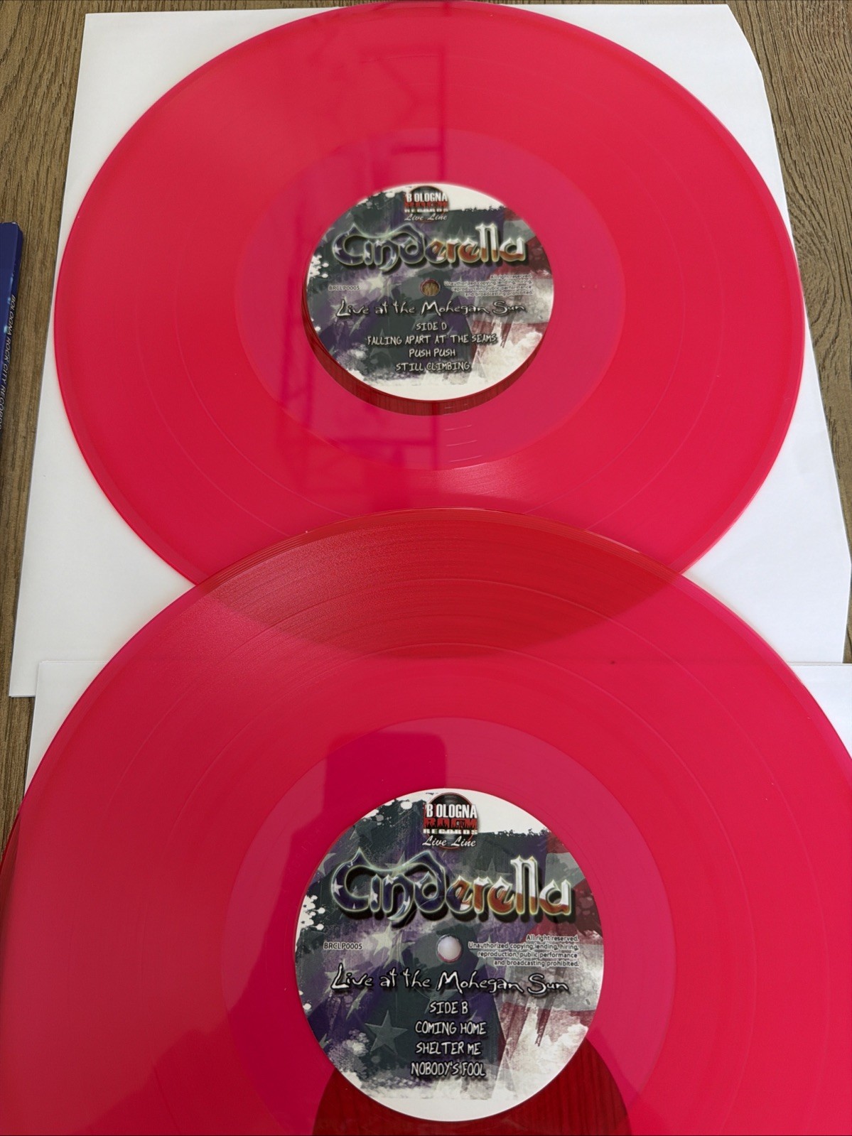 Cinderella Live At The Mohegan Sun 2LP Pink Vinyl #36/500 Ltd Numbered Gatefold