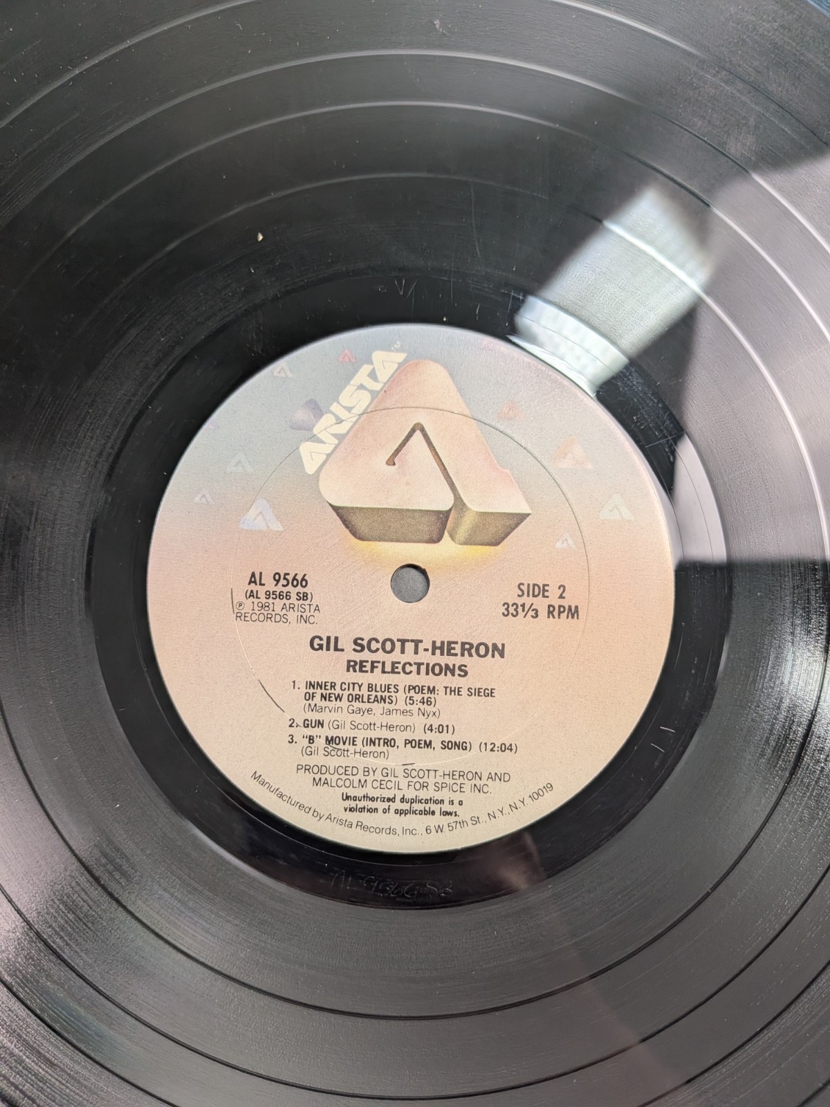 GIL SCOTT-HERON Reflections Original 1981 Pressing ARISTA AL9566 Vinyl Record LP