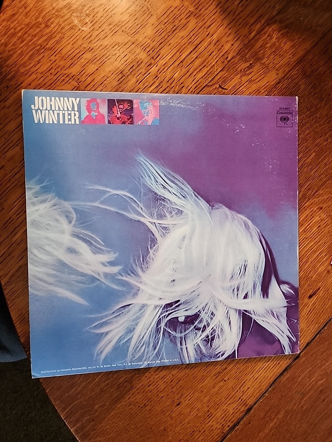 JOHNNY WINTER SECOND WINTER TWO RECORD LP WITH BLANK BACK ON SIDE FOUR