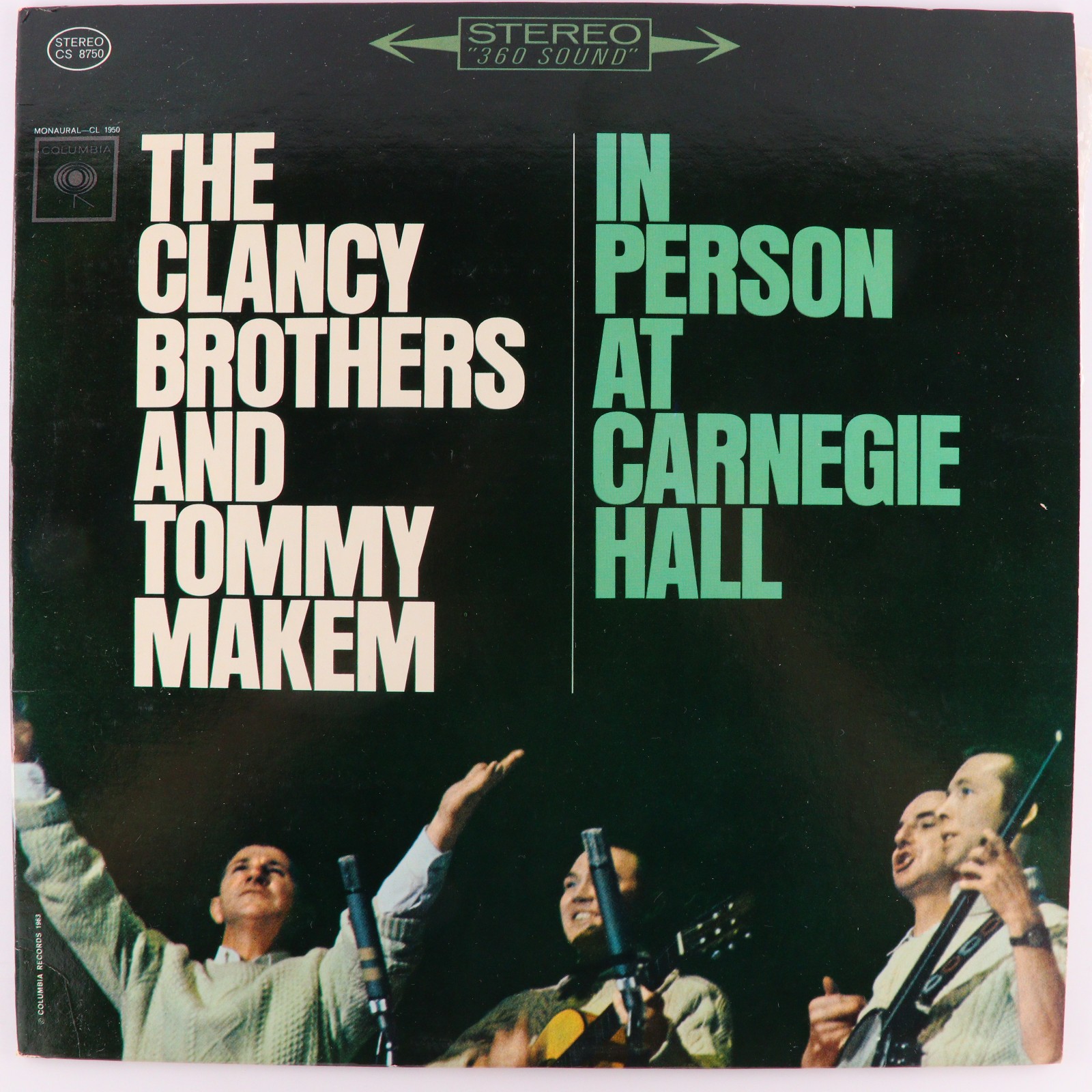 Clancy Brothers & Tommy Makem In Person At Carnegie Hall 1963 12″ LP Record