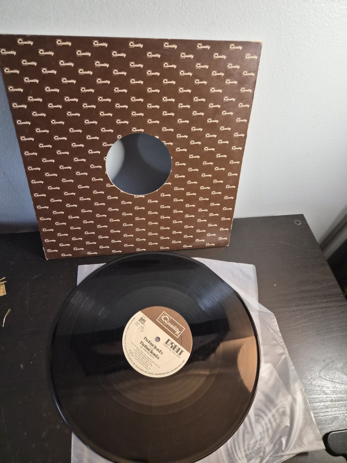 1982 ORBIT The Beat Goes On CAROL HALL Lunar Mix Single LP 12” VG