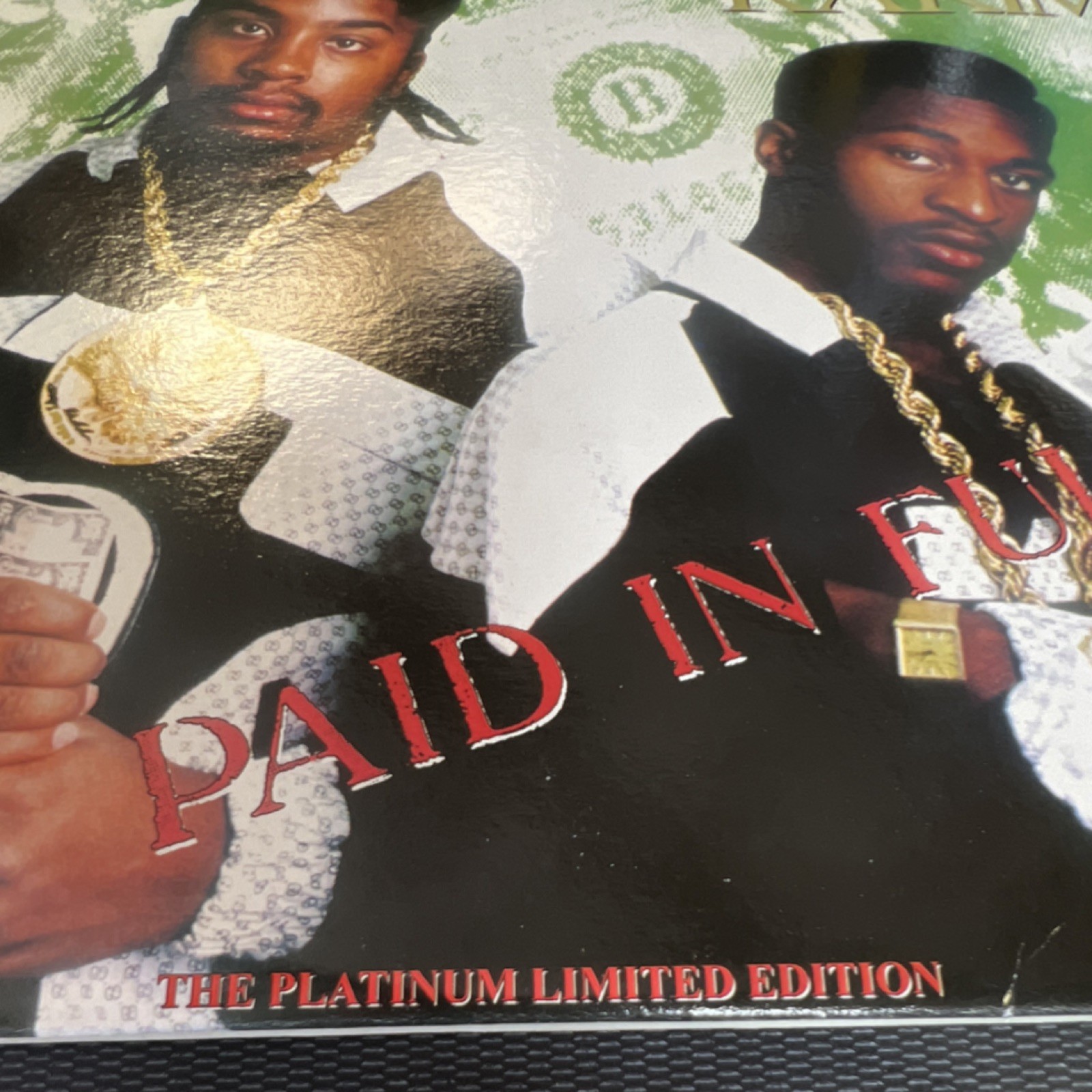 Eric B. & Rakim Paid in Full Platinum Limited Edition Clear Colored Vinyl LP 12″