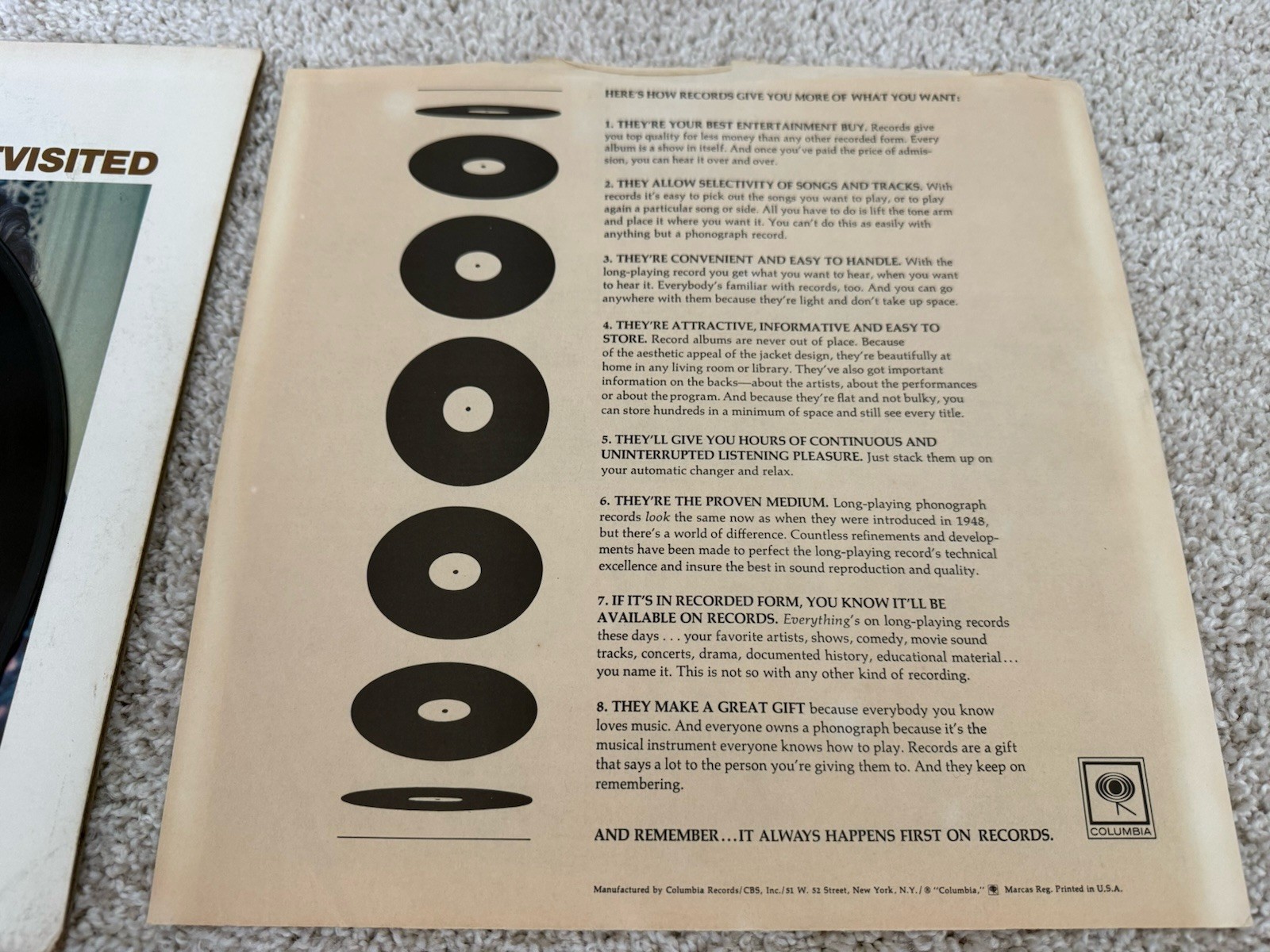 Bob Dylan Highway 61 Revisited LP Columbia CS 9189 360 Sound Stereo US Press