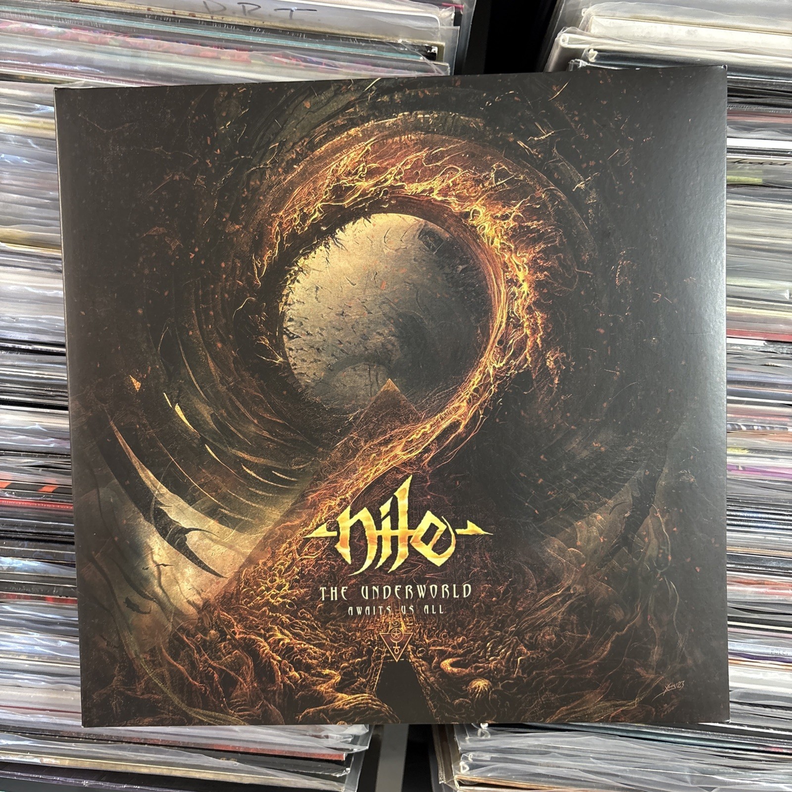 NILE UNDERWORLD AWAITS US ALL Vinyl 2x LP Record Album ULTRASONIC CLEANED