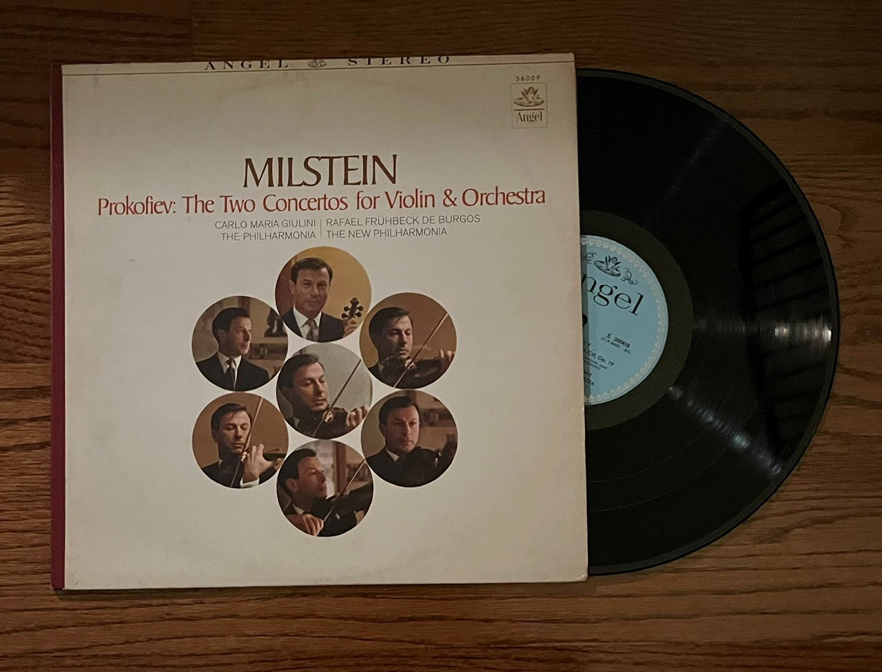 Prokofiev Two Concertos for VIolin and Orchestra Milstein Angel Stereo 36009 EX