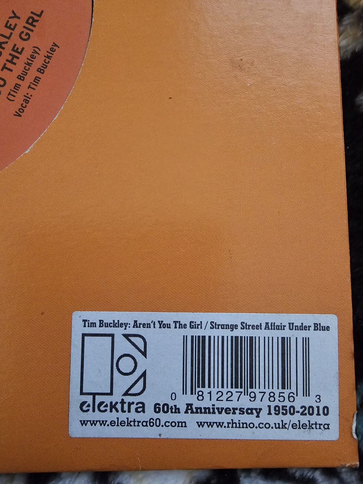 TIM BUCKLEY Aren’t You The Girl 2010 UK limited 7″ vinyl Very Rare
