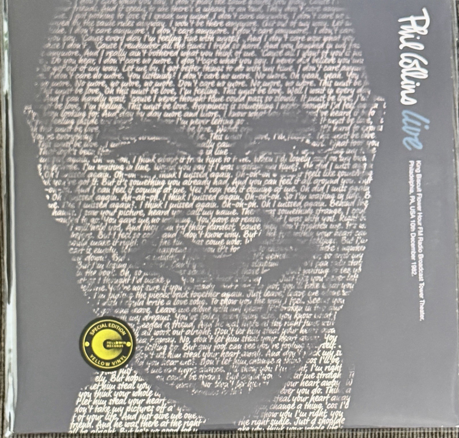 Phil Collins ¨Phil Collins Live¨ Yellow LP/Vinyl