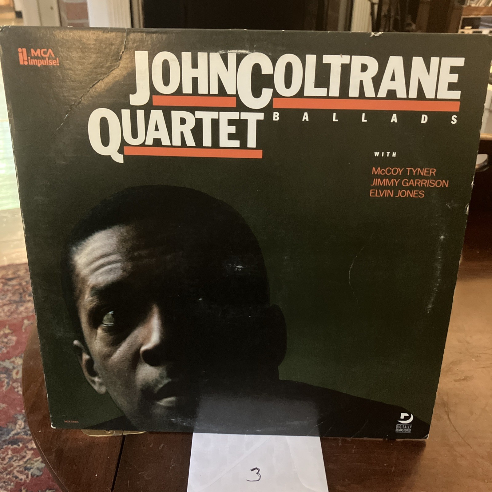 JOHN COLTRANE BALLADS Audiophile Impulse MCA 5885 LP Stamped PROMO 3