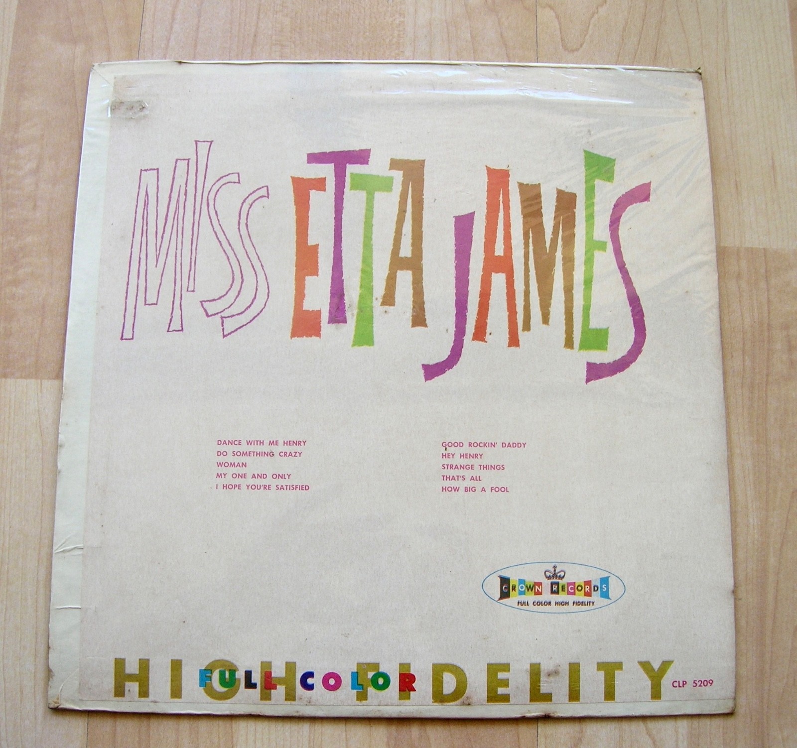 ETTA JAMES Miss Etta James Crown CLP 5209 orig 1961 blues R&B SEALED