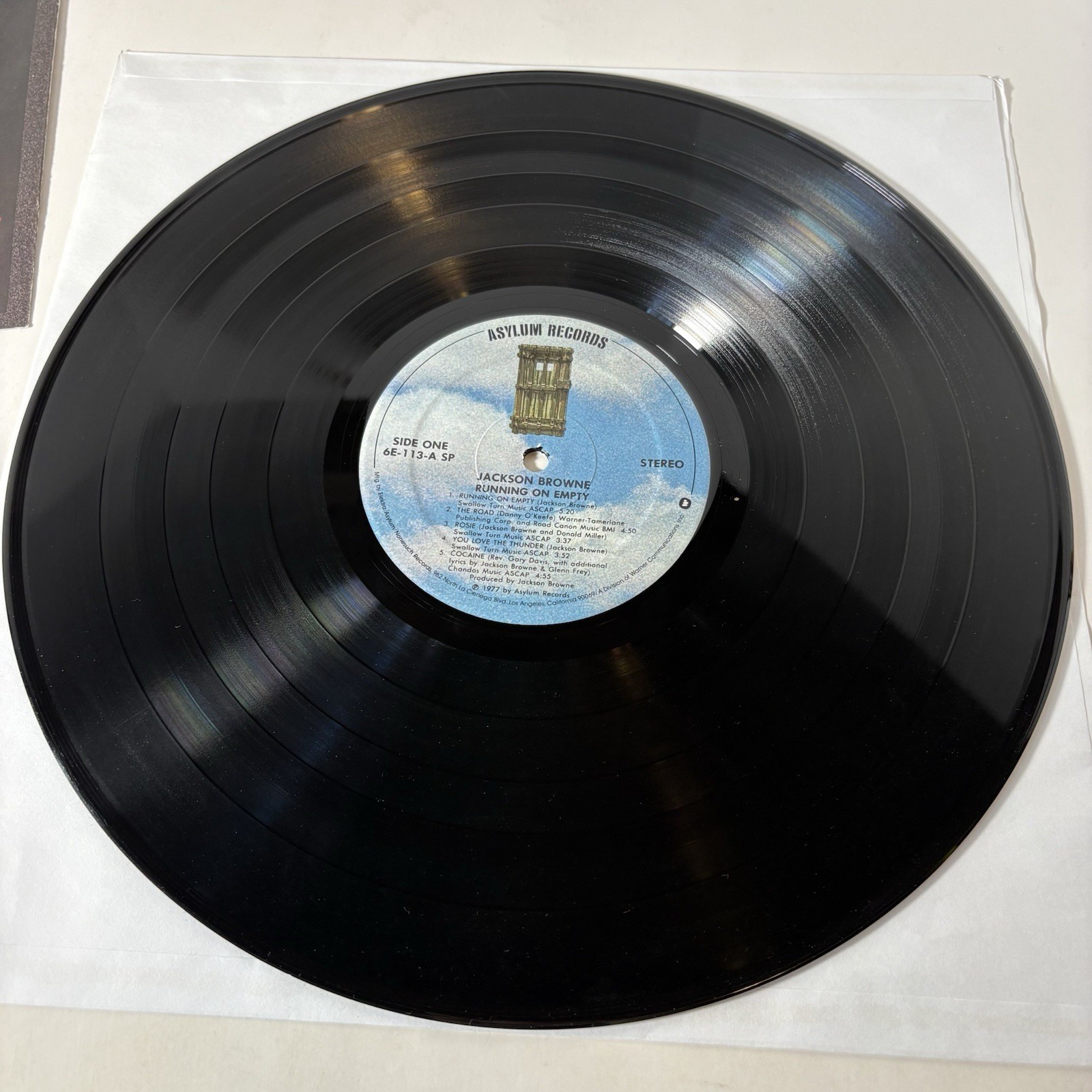 Jackson Browne Running on Empty LP Vinyl Record Asylum 6E-113 Booklet 1977 Album