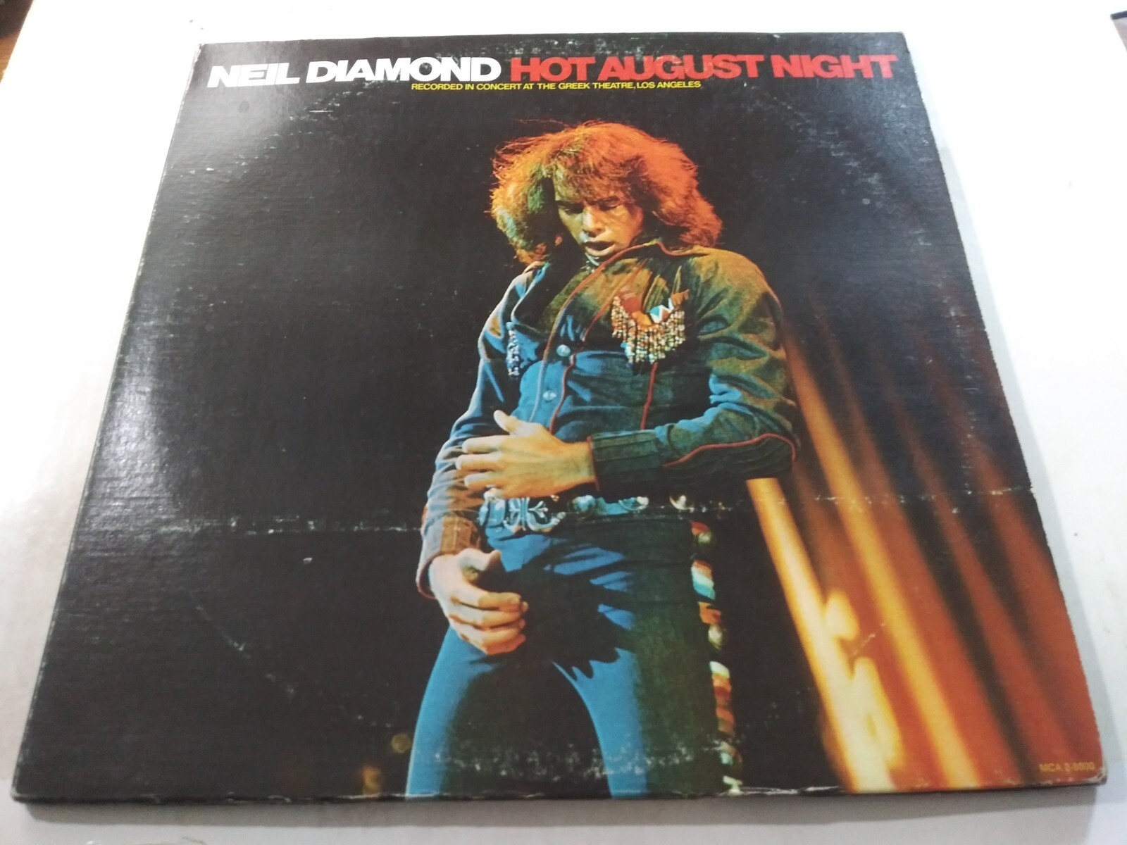 Neil Diamond – Hot August Night VG+ 2nd Press MCA 2LP Record 1972 SWEET CAROLINE