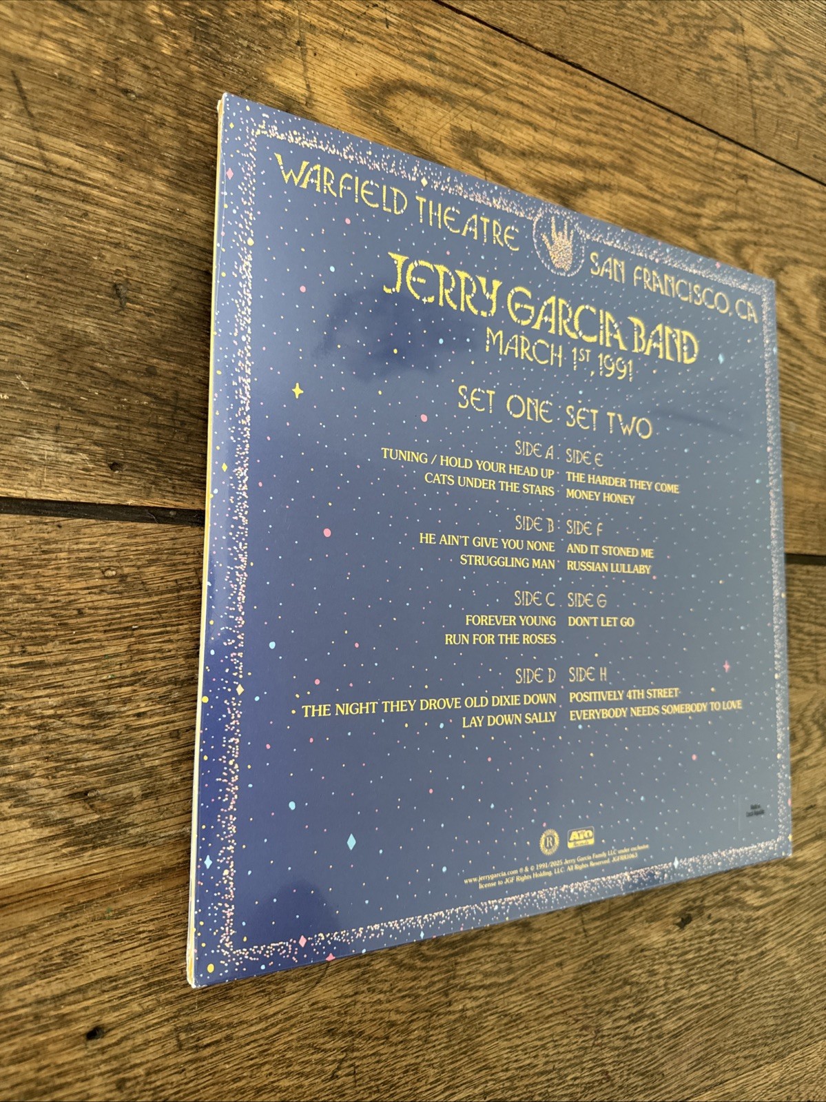 Jerry Garcia Band – Live at The Warfield: March 1st, 1991 [4-LP] NEW Box Set