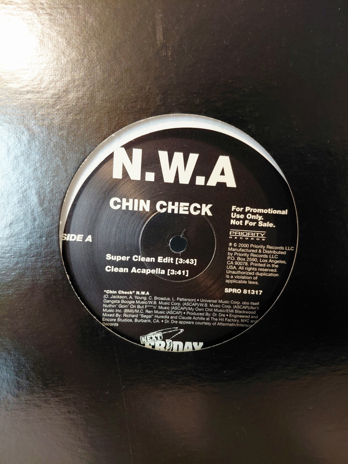 N.W.A. “Chin Check” 12″ Vinyl Record Maxi-single (2000), Ice Cube, Dr. Dre, NWA