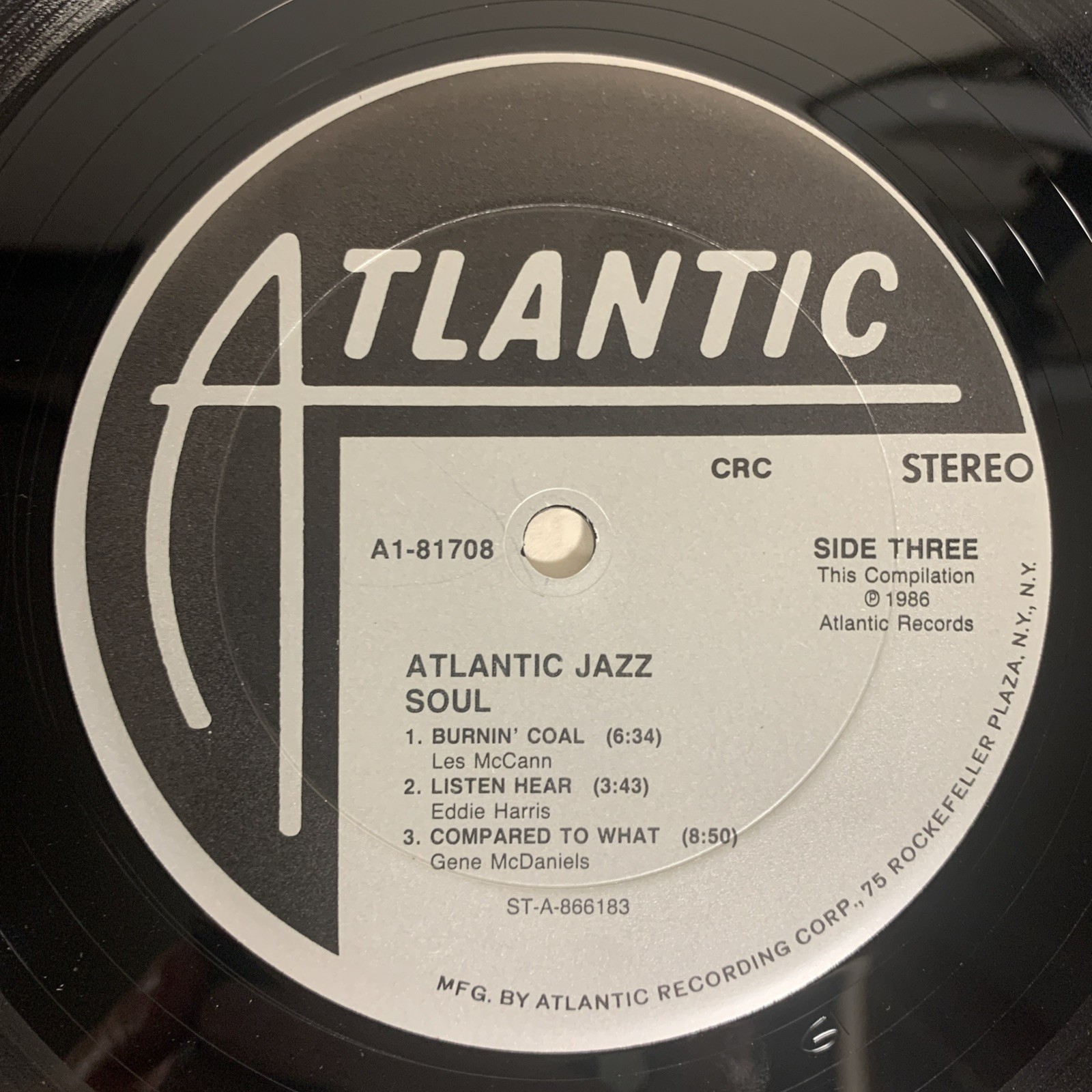 Atlantic Jazz Soul 2LP Gatefold 1986 Various Artists Vinyl MINT CRC Press