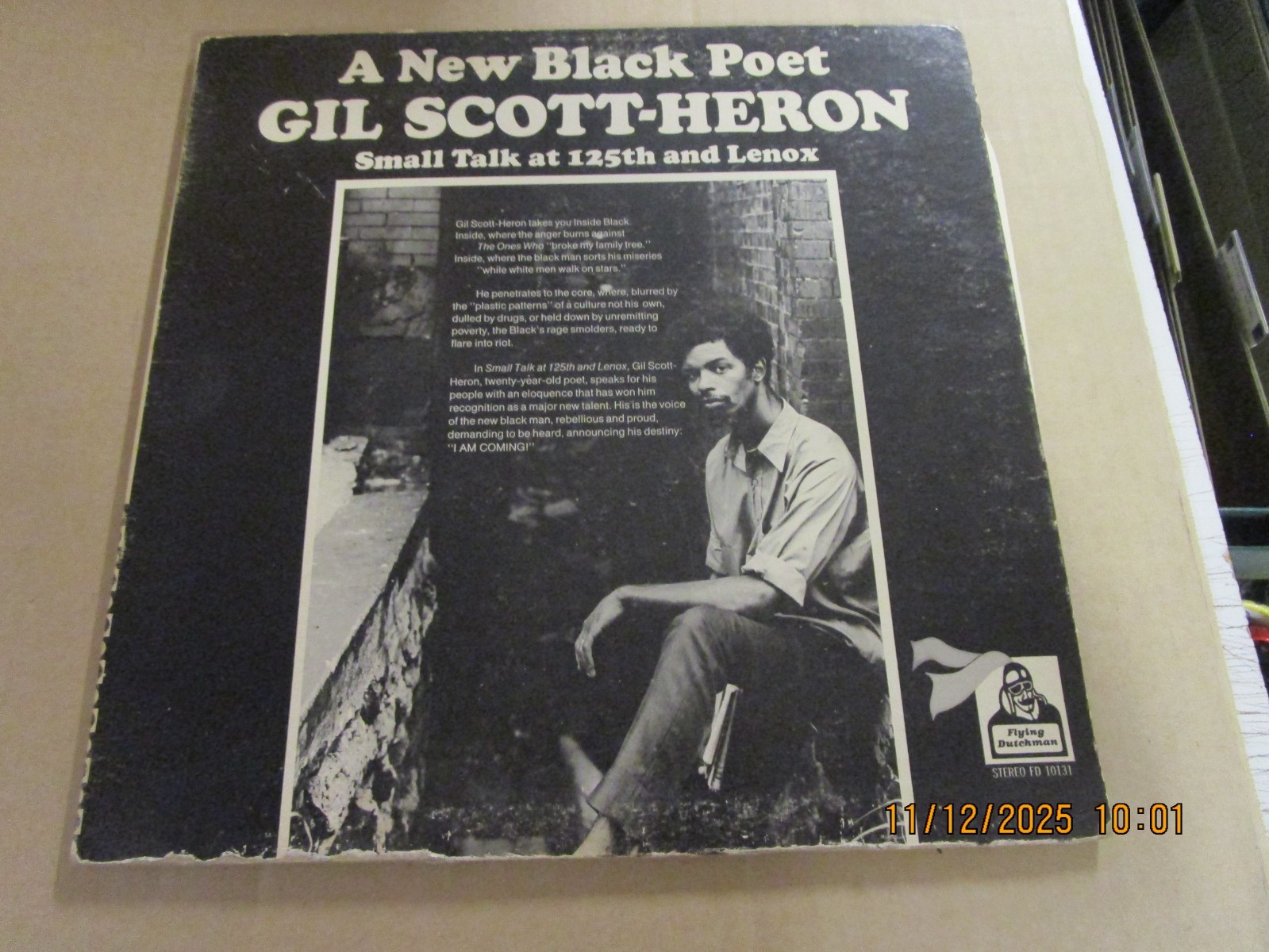 GIL SCOTT-HERON Small Talk At 125th And Lenox LP Used! ’71 Flying Dutchman 10131