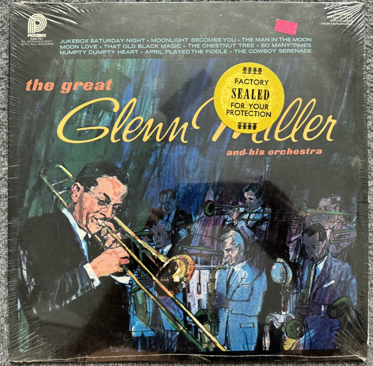 NEW SEALED Glenn Miller THE GREAT GLENN MILLER LP RCA Camden CAS-751 NOS STICKER