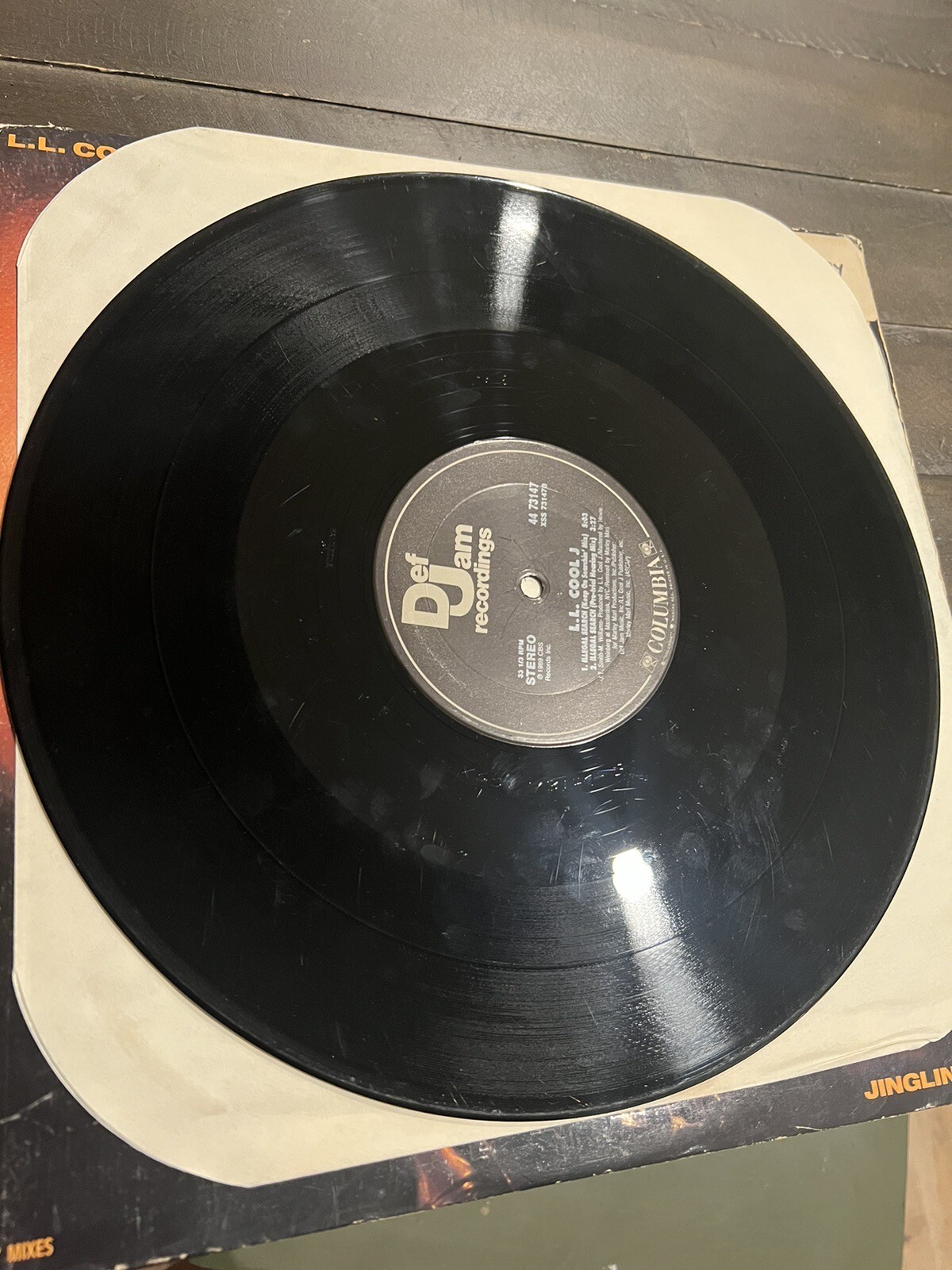 LL Cool J 12″ Single Jingling Baby Def Jam Records 1989 Vinyl Hip Hop