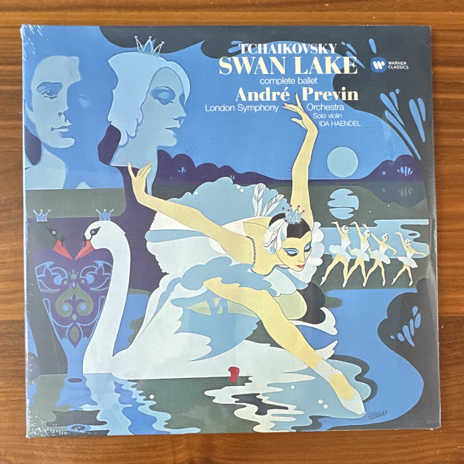 vinyl record: Tchaikovsky Swan Lake Complete Ballet Previn LSO Warner 2017