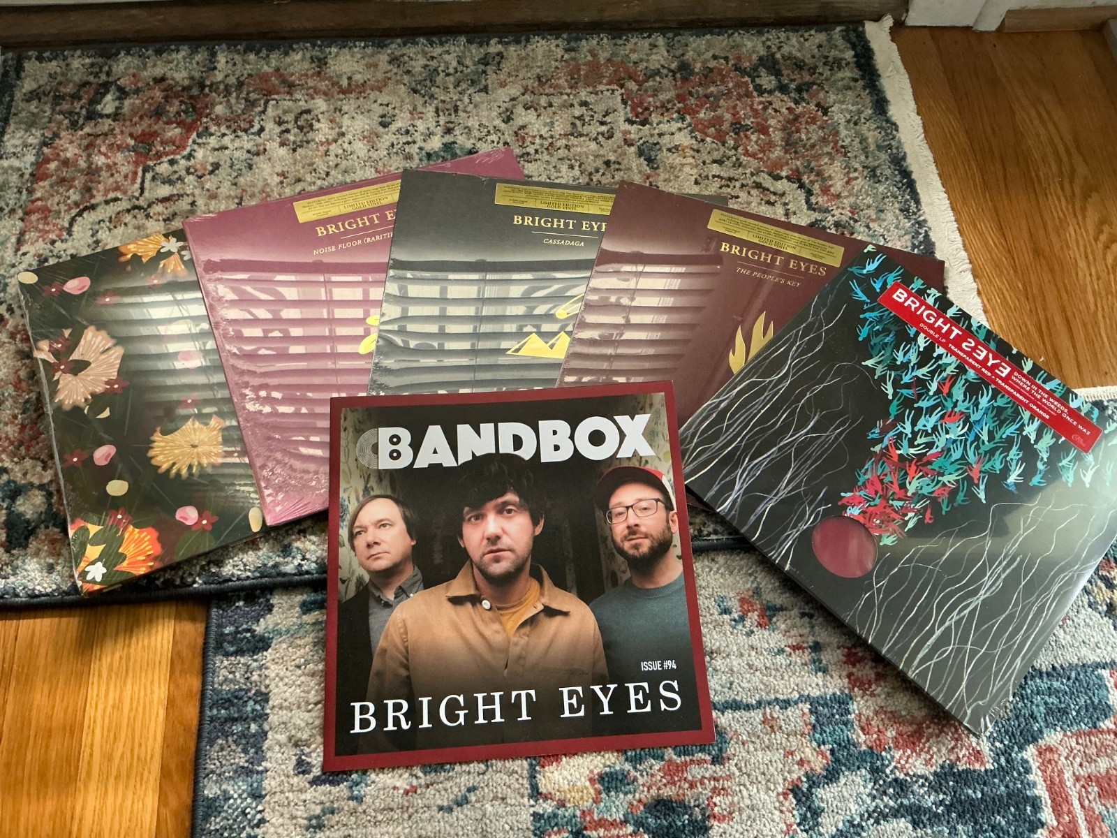 Bright Eyes 5 vinyl records lot new &sealed + bonus Bandbox booklet Companion