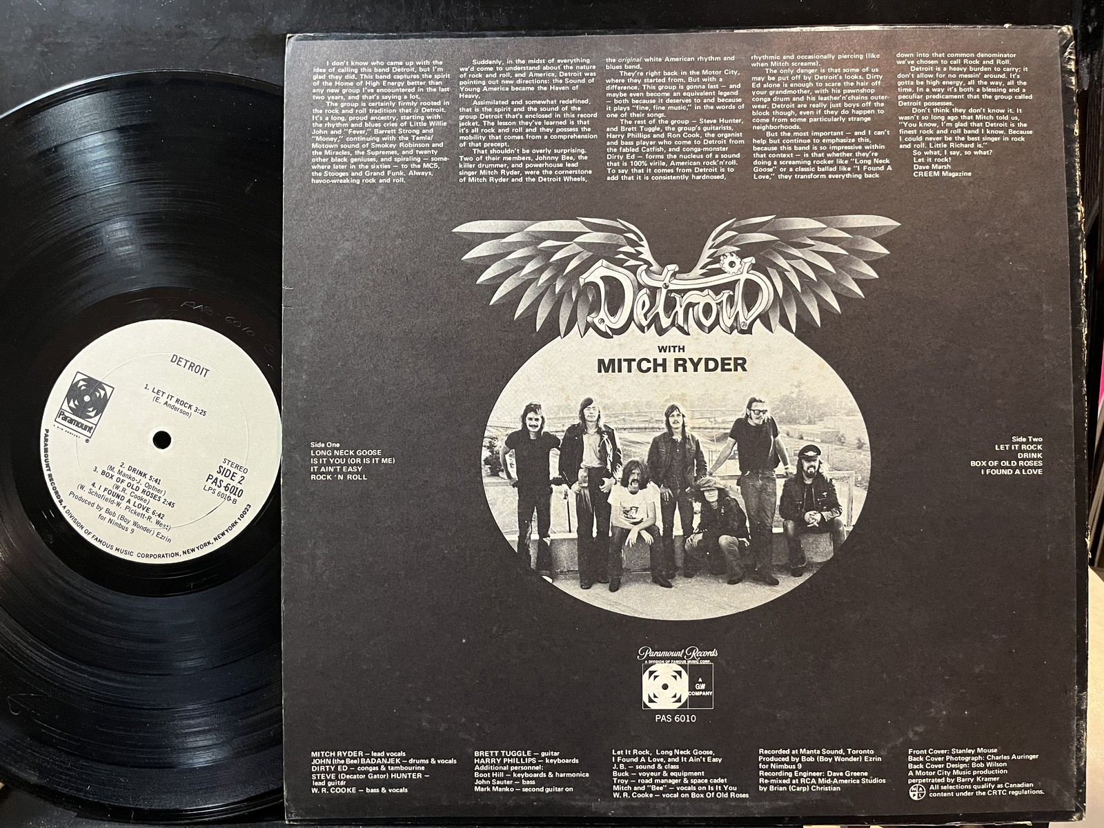 Detroit (2) – Detroit (VINYL) – ROCK / USED *NEAR MINT-*
