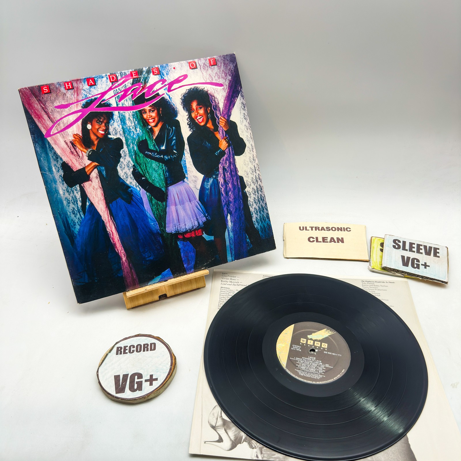 Shades Of Lace- Self Titled VG+/VG+ Ultrasonic Clean 1987