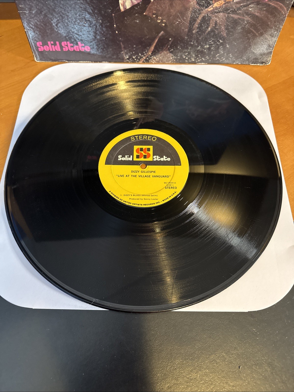Jazz LP Dizzy Gillespie Live At the Village Vanguard Solid State SS 18034 B4 VG