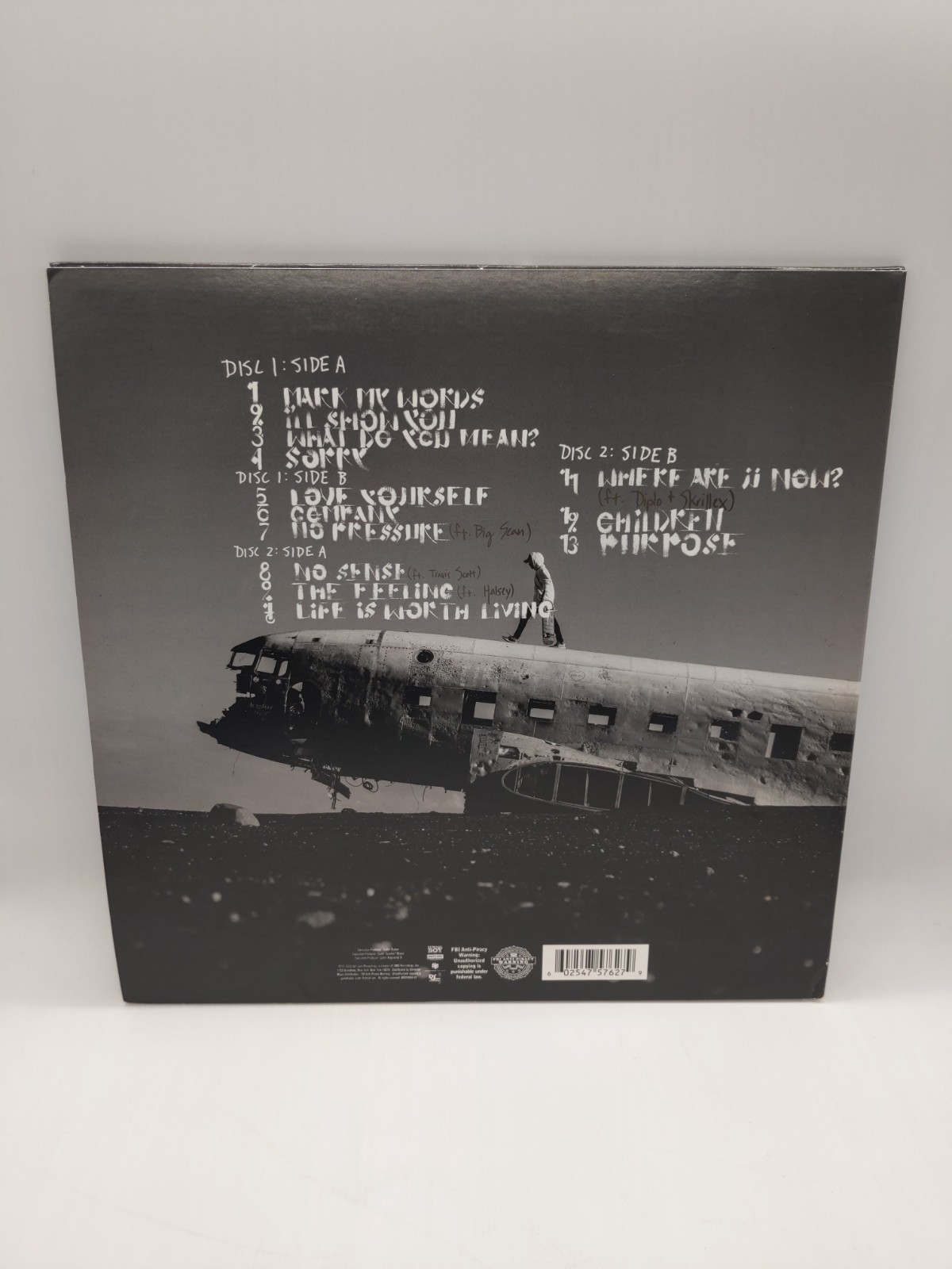 Justin Bieber – Purpose – 12″ Double Vinyl Record LP