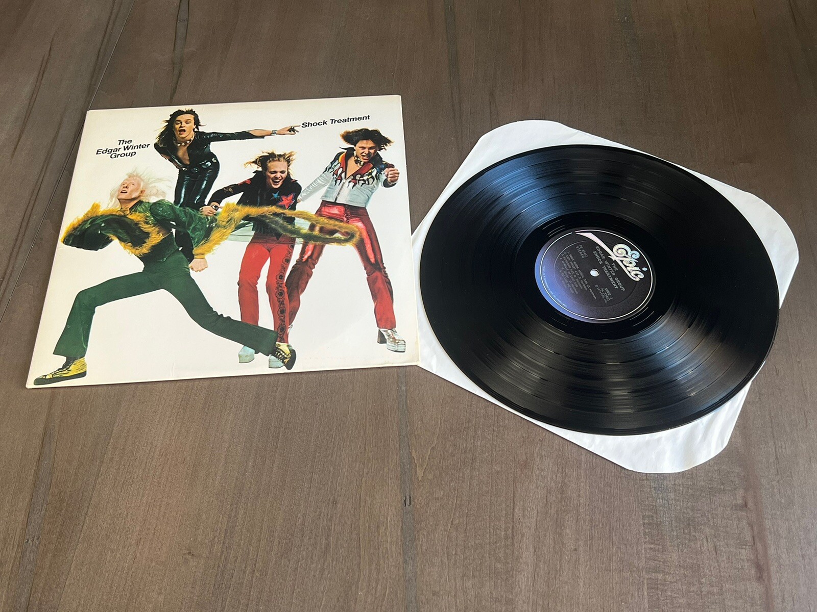 The Edgar Winter Group Shock Treatment Vinyl LP 1974 Epic Records PE32461 EX/VG+