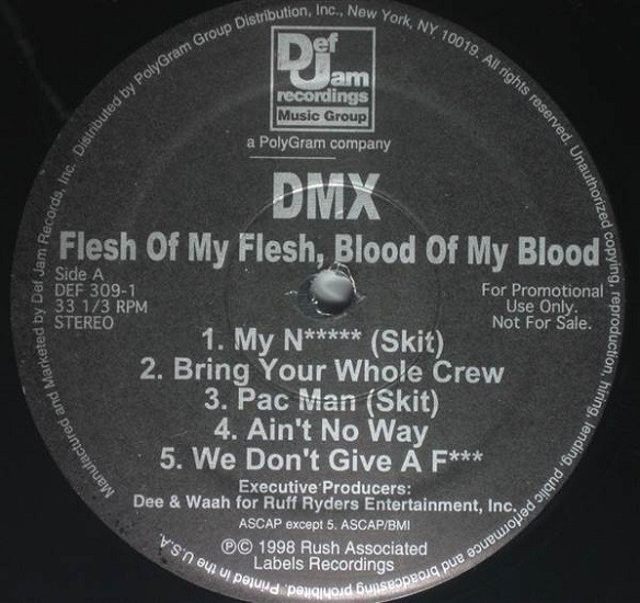 DMX ‎– Flesh Of My Flesh, Blood Of My Blood VINYL 2 LPs Album Advance 1998