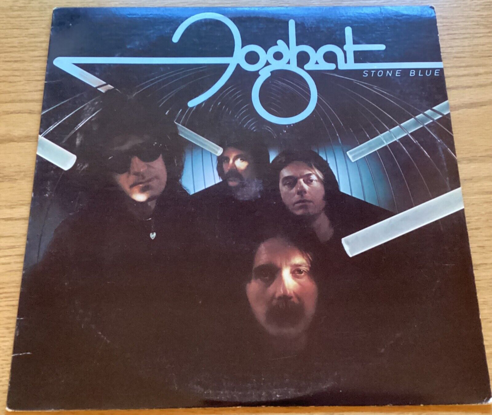 Foghat “Stone Blue” 33 1/3 rpm LP record, BRK-6977