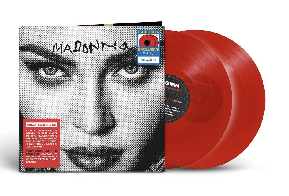 Madonna Finally Enough Love 2LP Walmart Exclusive Red Transulcent VINYL RARE